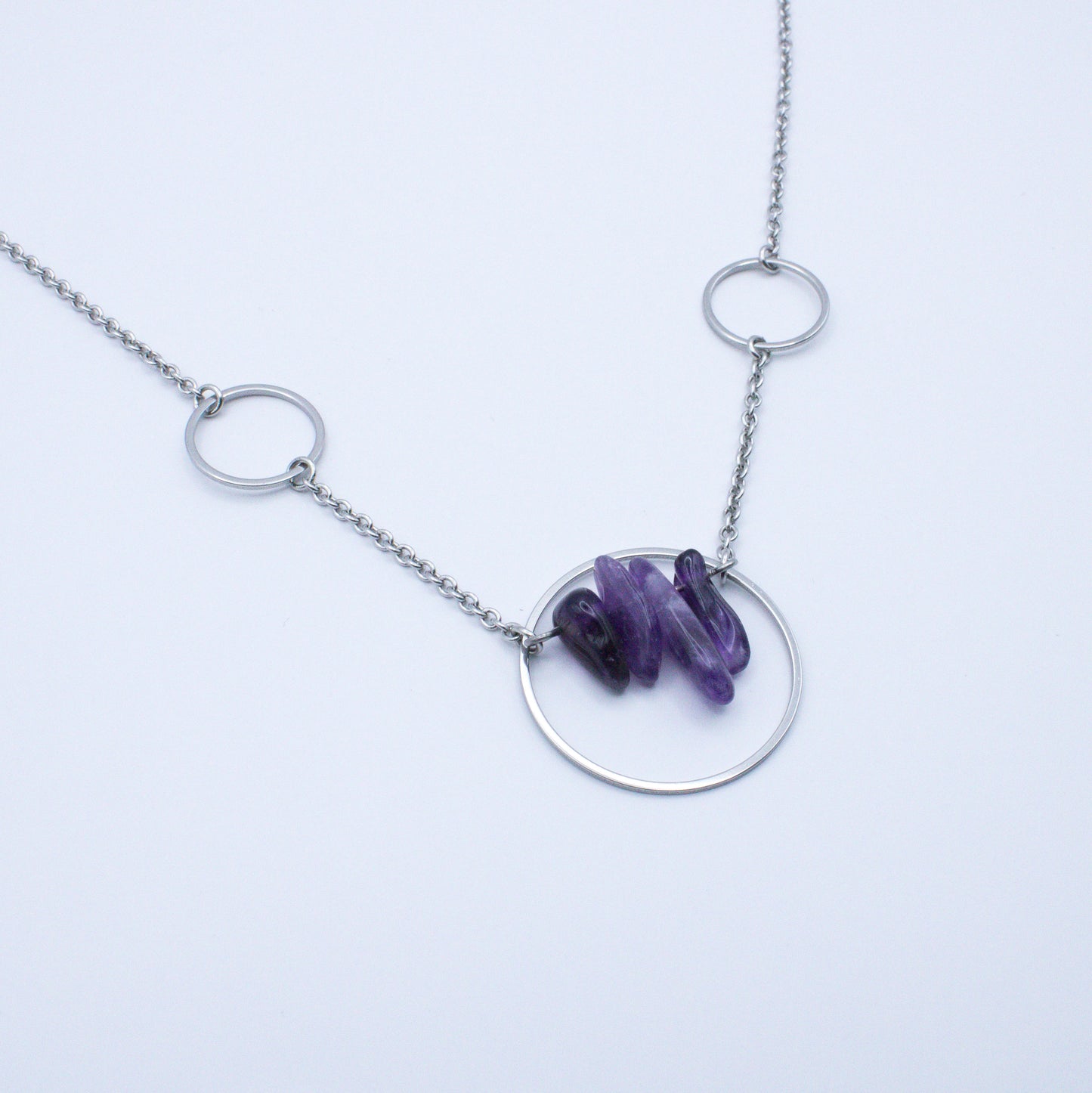 Collier constellation en améthyste