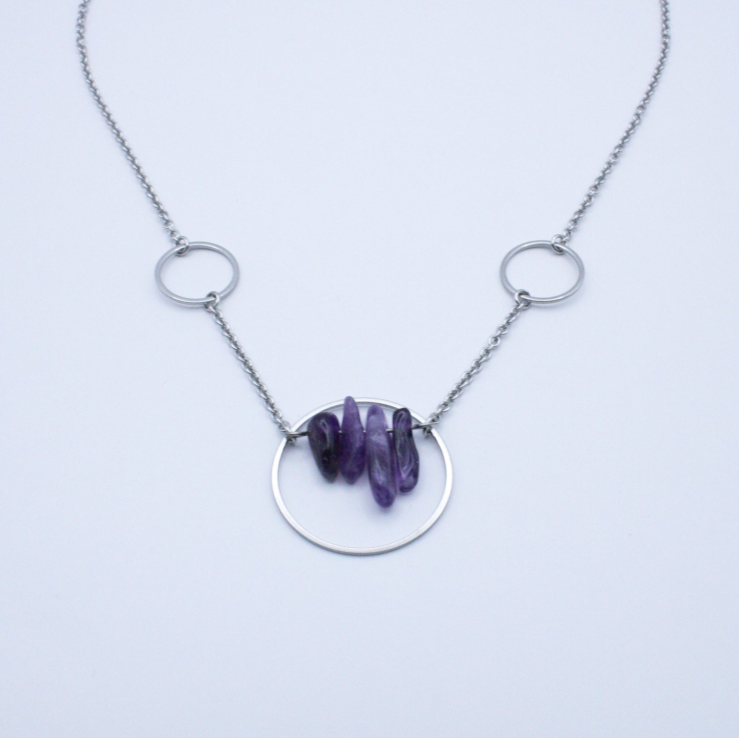 Collier constellation en améthyste