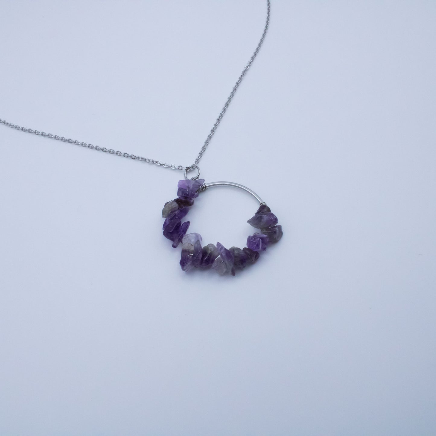 Collier couronne améthyste