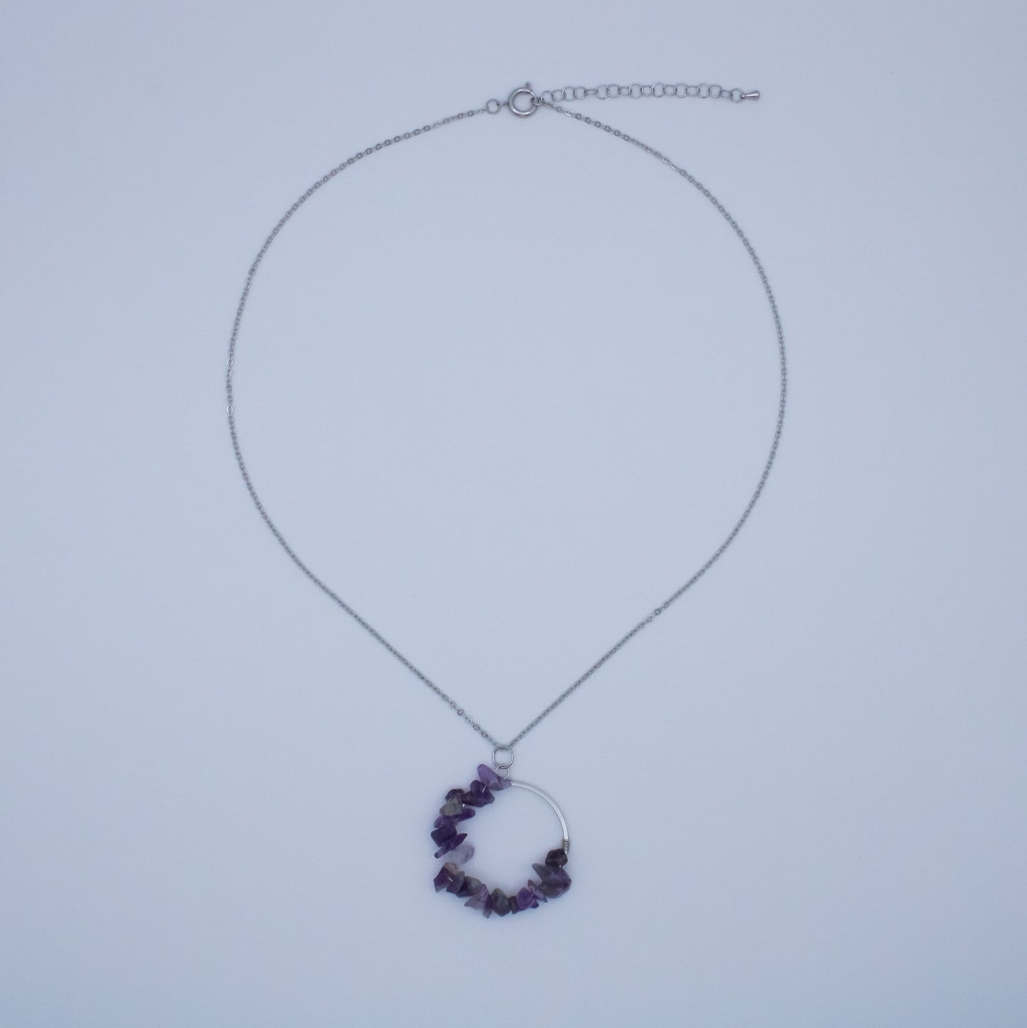 Collier couronne améthyste