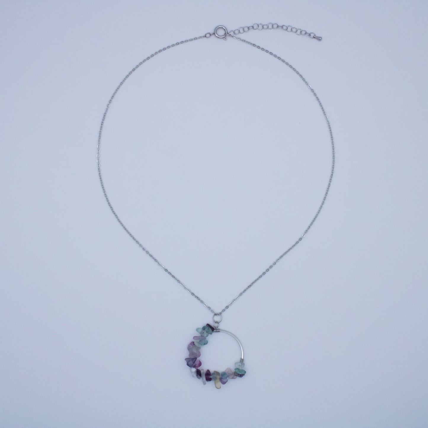 Collier couronne fluorite