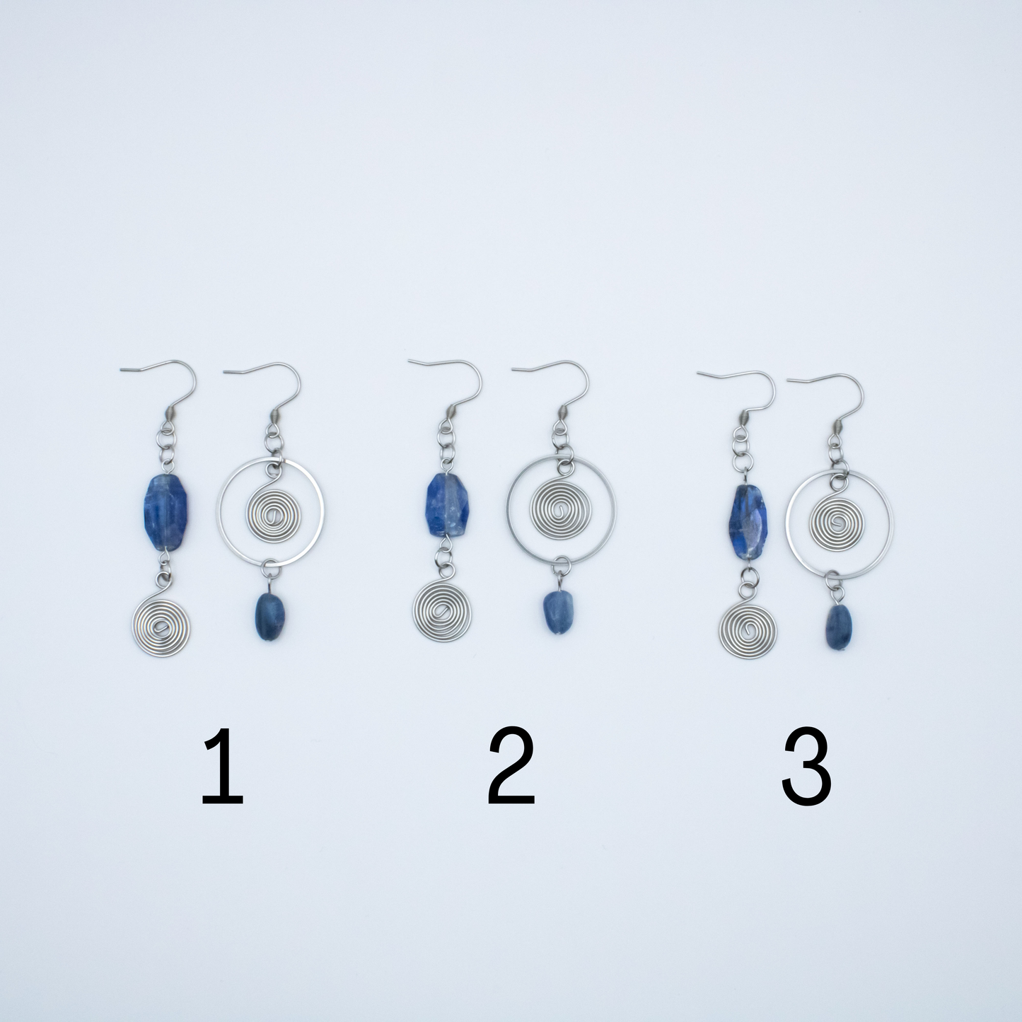 Boucles d'oreilles asymétriques - Collection Impulsion