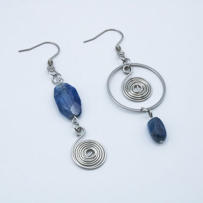 Boucles d'oreilles asymétriques - Collection Impulsion