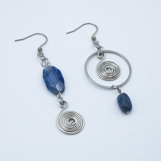 Boucles d'oreilles asymétriques - Collection Impulsion