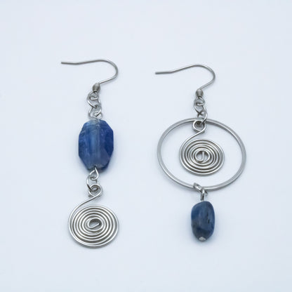 Boucles d'oreilles asymétriques - Collection Impulsion