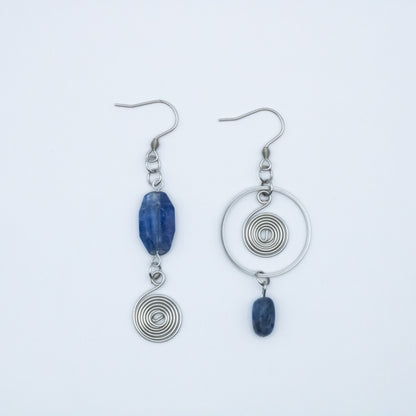 Boucles d'oreilles asymétriques - Collection Impulsion