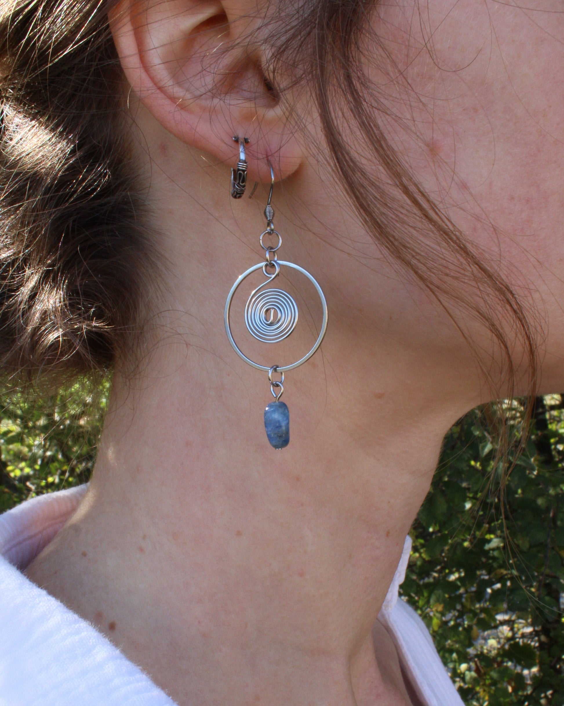 Boucles d'oreilles asymétriques - Collection Impulsion