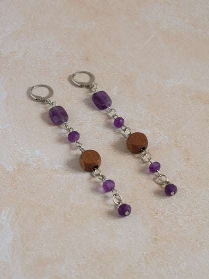 Boucles d'oreilles longues Collection Douce Fermeté