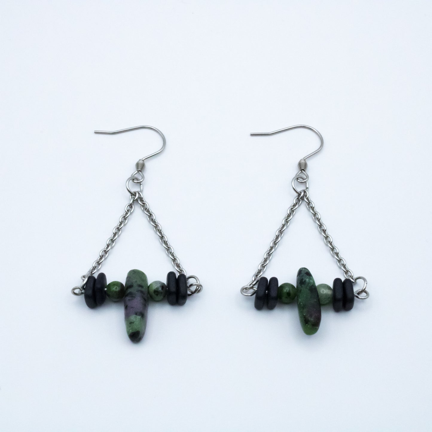 Boucles d'oreilles triangulaires - Collection Murmure