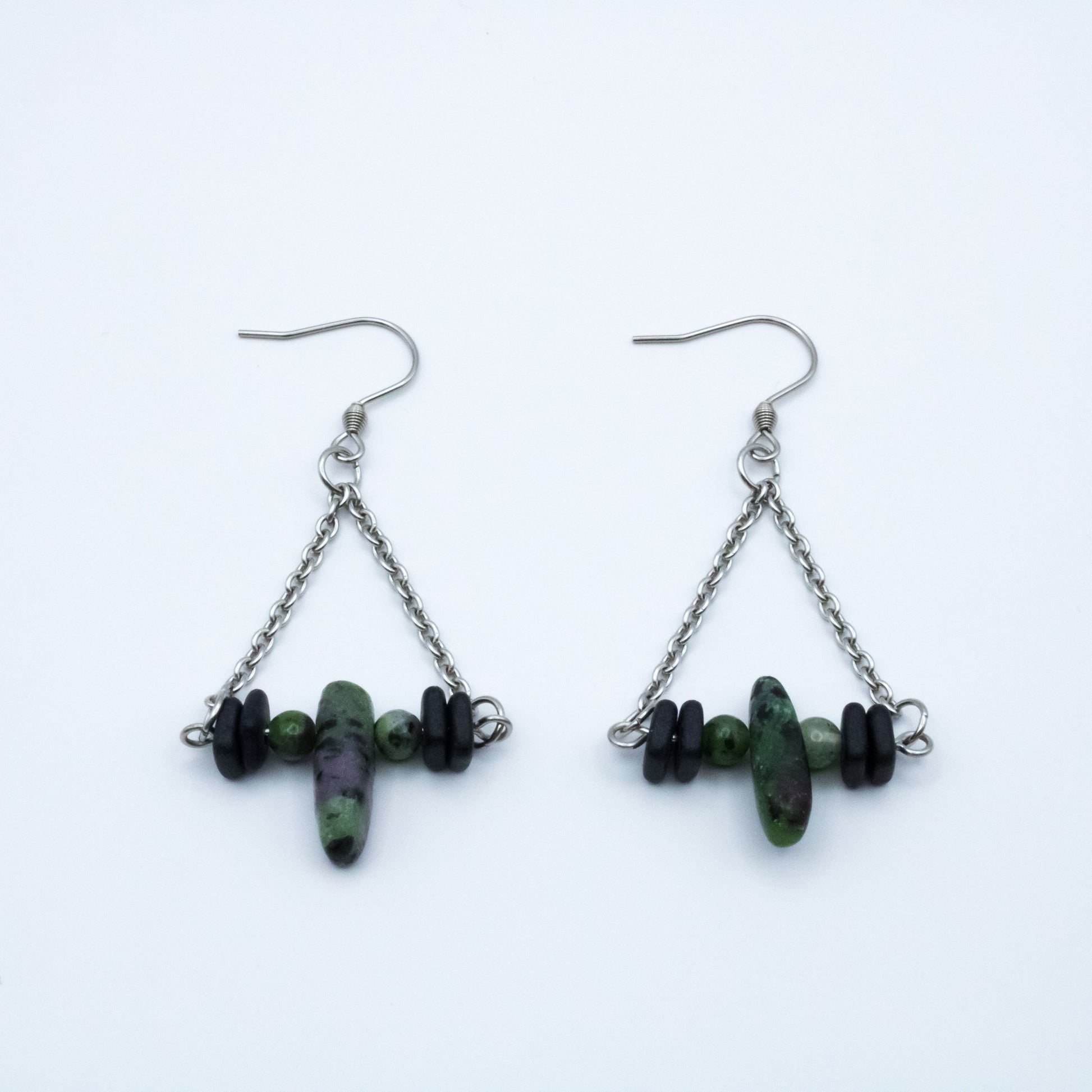 Boucles d'oreilles triangulaires - Collection Murmure