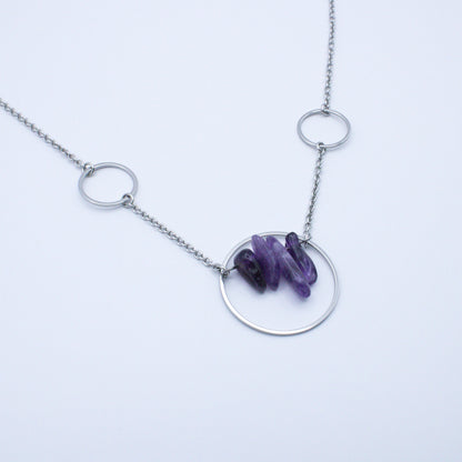 Collier constellation en améthyste
