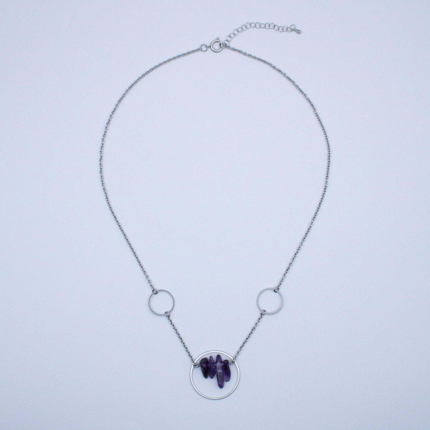 Collier constellation en améthyste