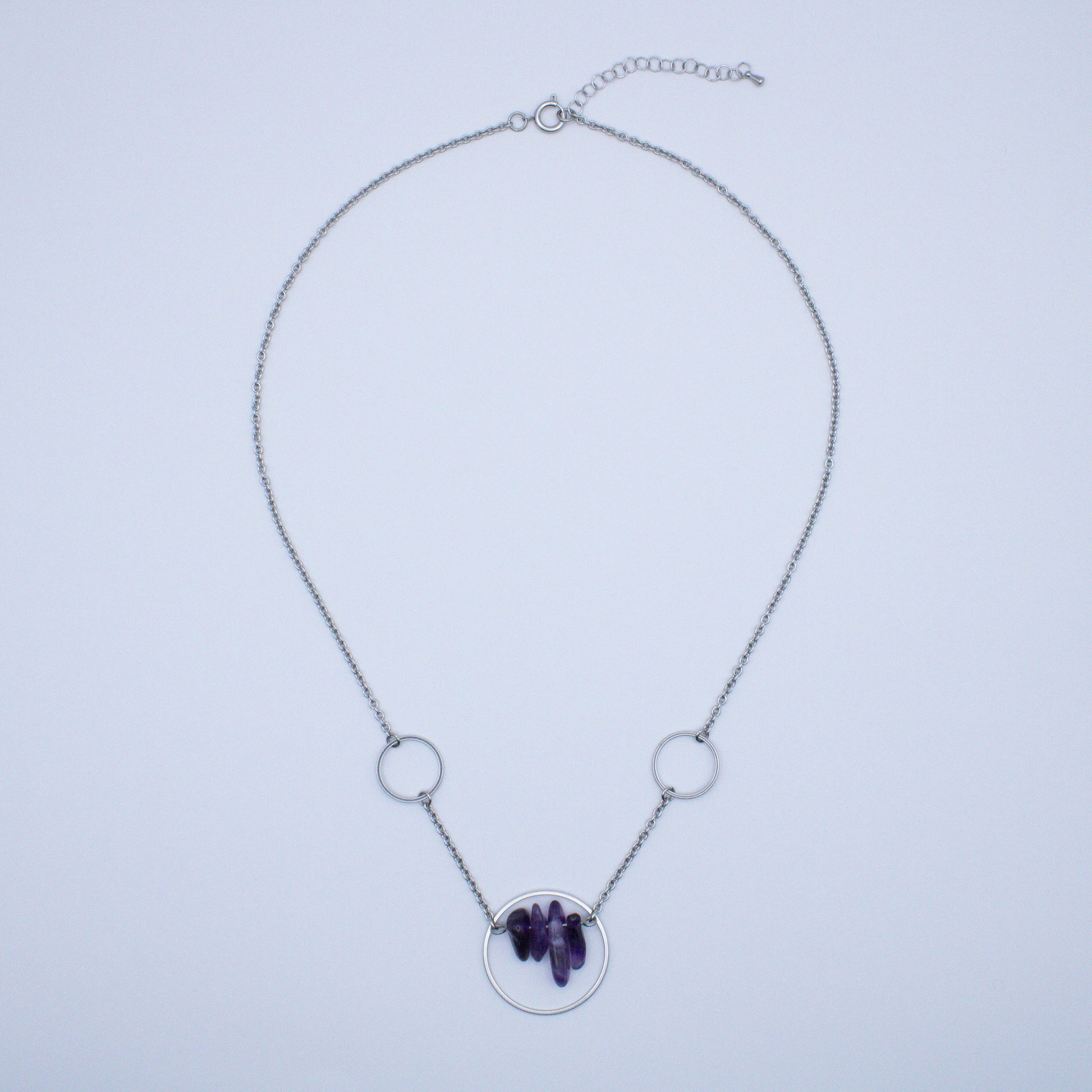 Collier constellation en améthyste