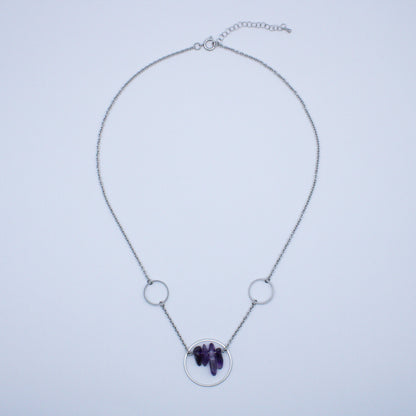 Collier constellation en améthyste