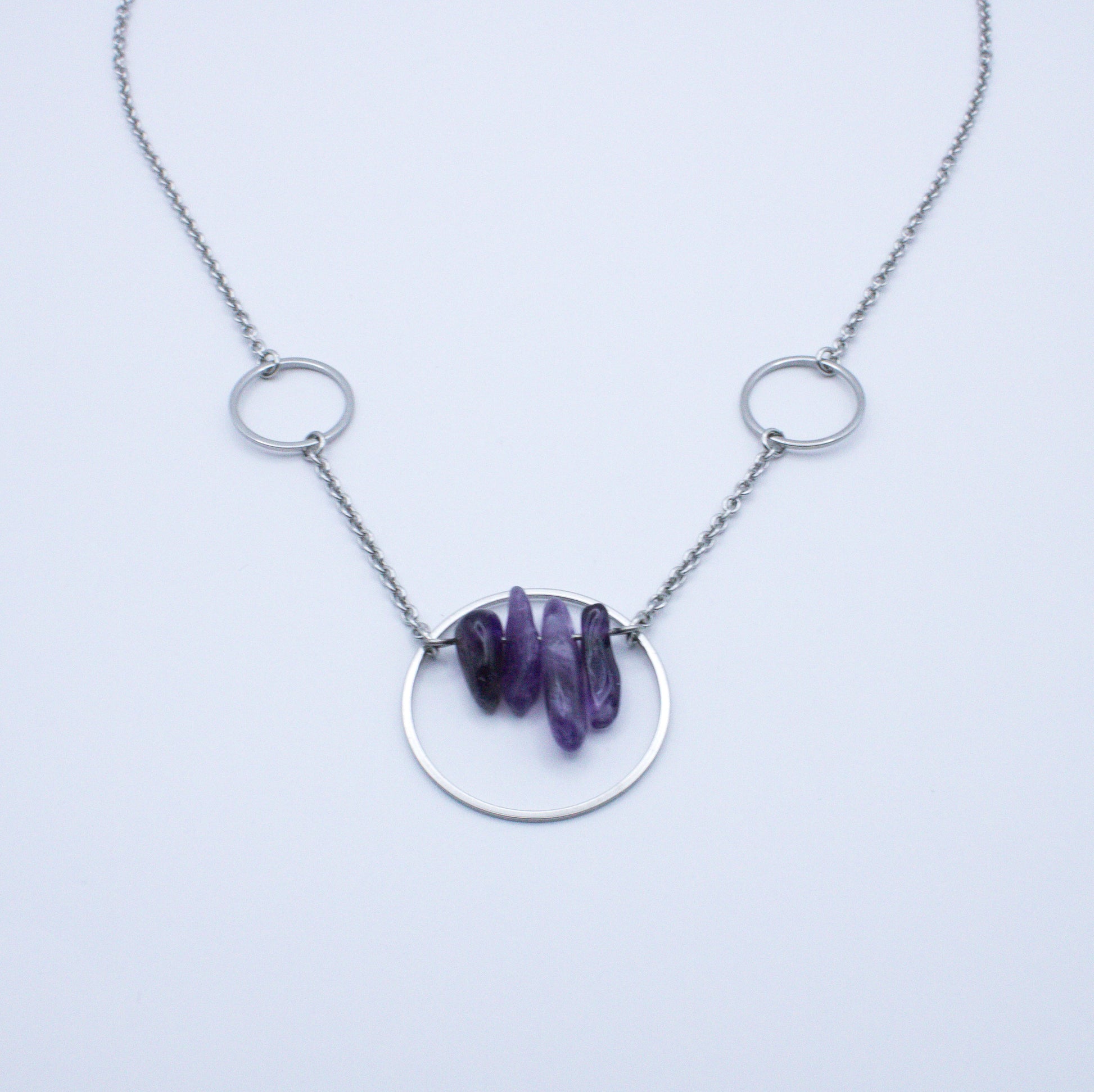 Collier constellation en améthyste