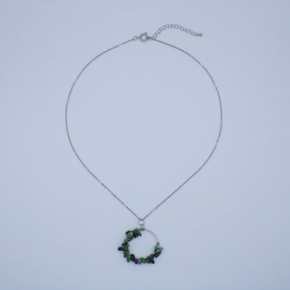 Collier couronne rubis zoïsite