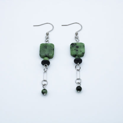 Boucles d'oreilles carrées - Collection Murmure
