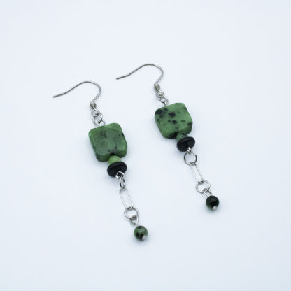 Boucles d'oreilles carrées - Collection Murmure